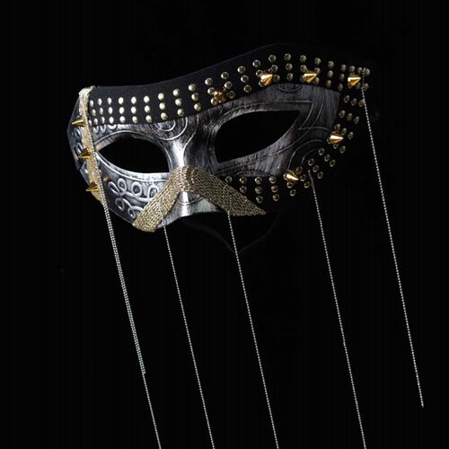 舞会宠儿男士半脸双面派对假面罩