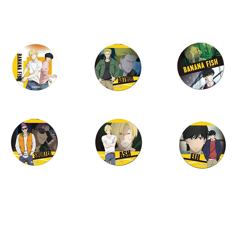 banana fish亚修·林克斯奥村英二肖达·翁动漫周边徽章吧唧挂件