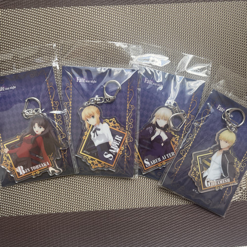 【正版官谷】正版FATE  命运之夜saber远坂凛  动漫 亚克力钥匙扣