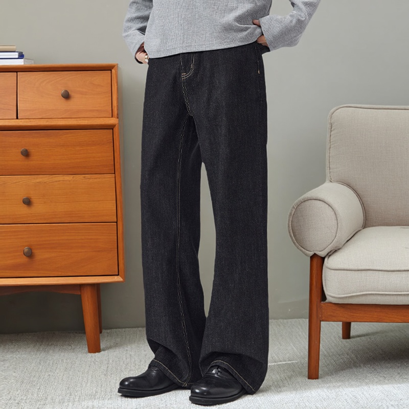 原牛黑2021M版型加绒牛仔裤男款