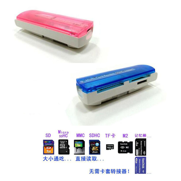 色彩相机多合一读卡器