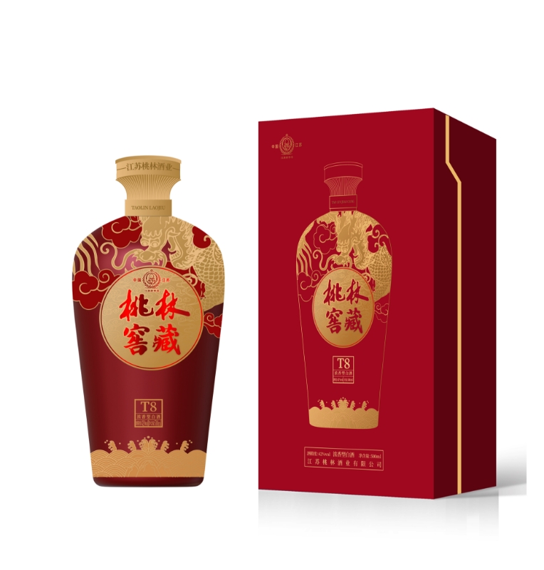江苏桃林酒业42度浓香型优级白酒桃林窖藏T8喜宴绵柔淡雅精装