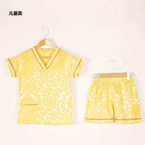 儿童亲子装丝绵提花包邮汗蒸服