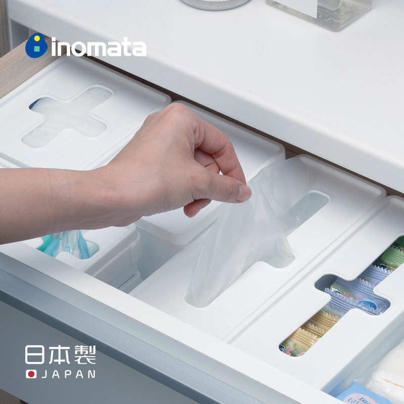 日本进口inomata小物收纳盒十字口储物盒魔力擦整理盒抽屉收纳箱|ruв категории кухня/посуда, кухонный Гаджет/кухня хранения, движение стержня - от Buy2taobao.com для оказания профессиональной услуги покупки агента Taobao