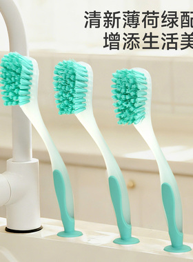 日本可立洗盘刷厨房家务洗锅刷宝宝长柄绿色洗碗不沾油清洁刷子