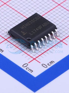 HIN232系列 +5V供电的RS-232收发器 HIN232CBZ-T SOIC-16-300mil