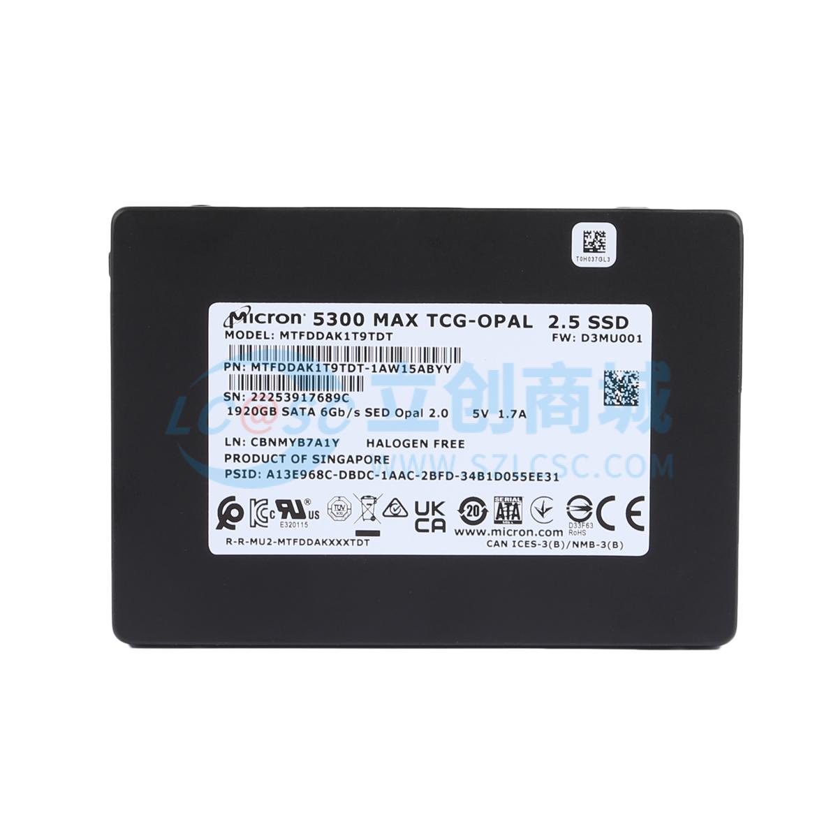 全新原装 MTFDDAK1T9TDT-1AW15ABYY 存储产品 正品