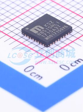全新原装 单端口以太网控制器带SPI接口 KSZ8851SNLI-TR QFN-32(5