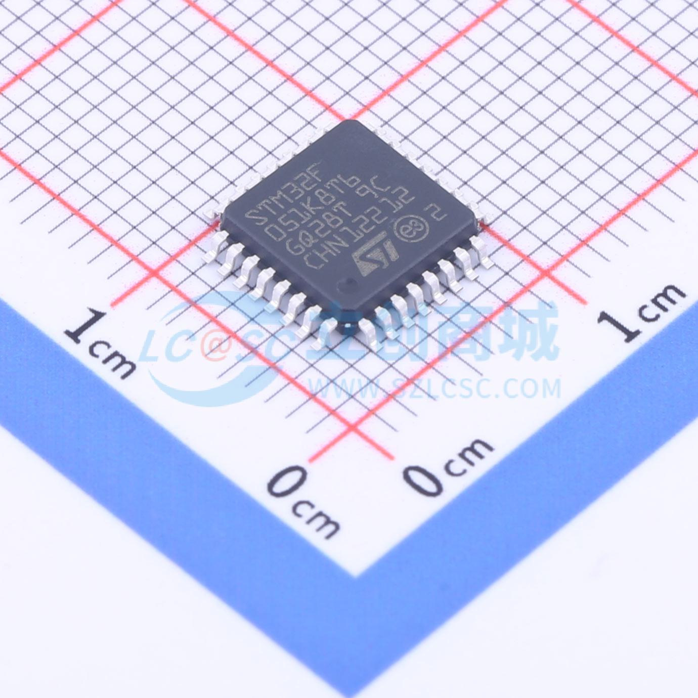 全新原装 STM32F051K8T6TR LQFP-32(7x7) 单片机(MCU/MPU/SOC) 正