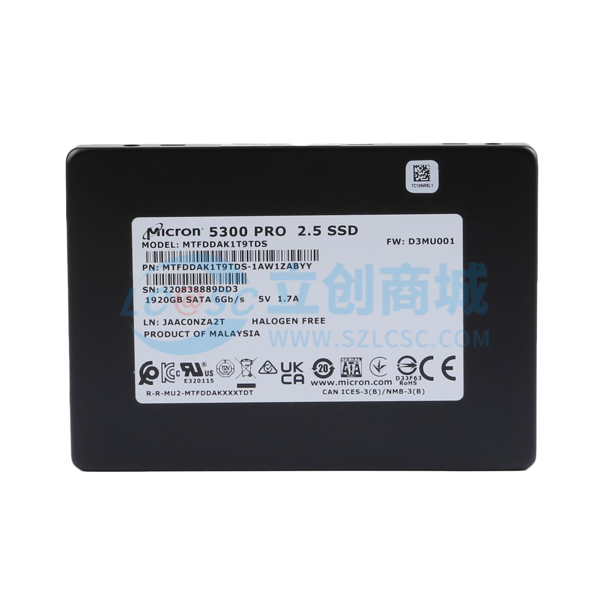 全新原装 MTFDDAK1T9TDS-1AW1ZABYY 存储产品 正品