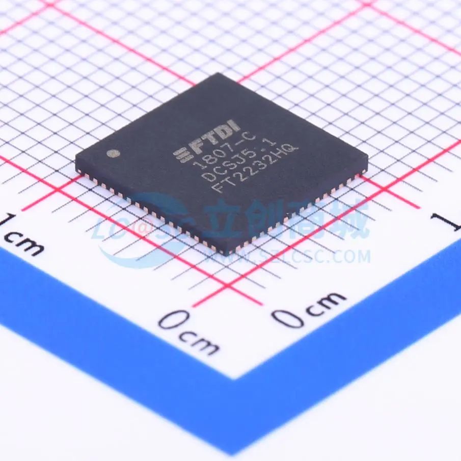 FT2232H 双高速 USB 转多用途 UART/FIFO IC FT2232HQ-REEL QFN-6