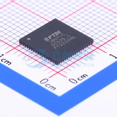 FT2232H 双高速 USB 转多用途 UART/FIFO IC FT2232HQ-REEL QFN-6