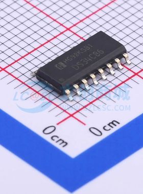 DS34C86四通道CMOS差分线接收器 DS34C86M/TR SOP-16 RS-485/RS-4