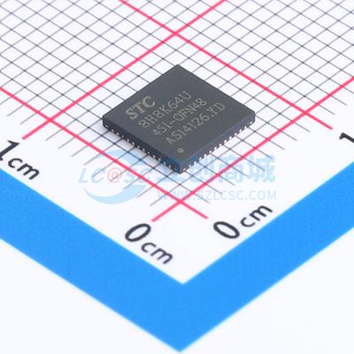 全新原装 STC8H8K64U-45I-QFN48 QFN-48(6x6) 单片机(MCU/MPU/SOC