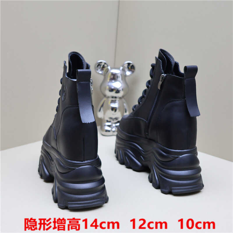 10厘米老爹鞋女秋季高帮马丁靴