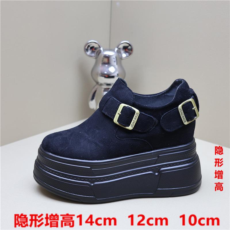 乐福鞋女2025秋新款休闲复古磨砂