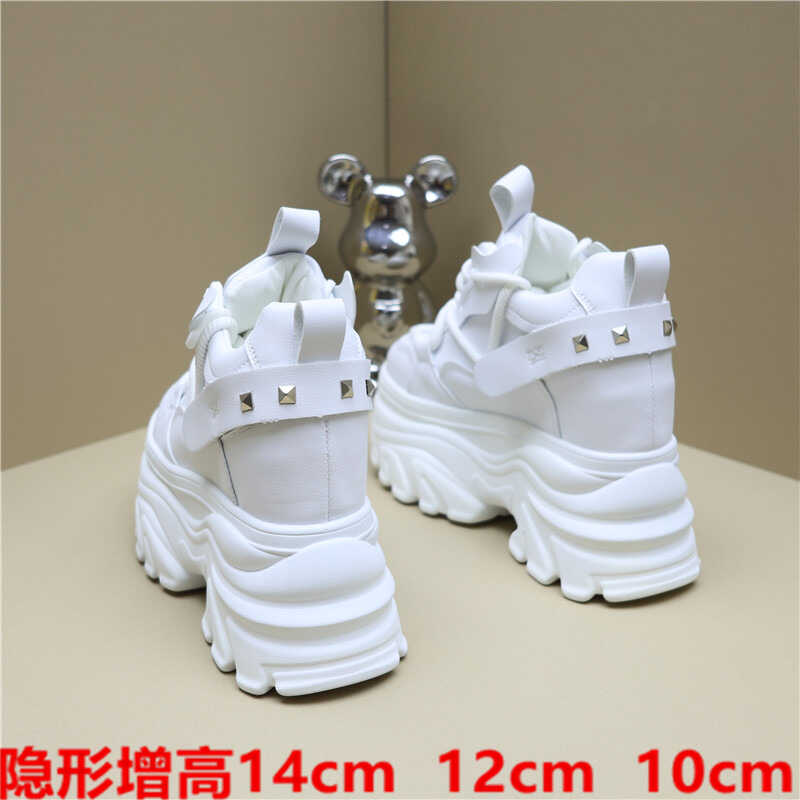 秋季14cm厚底矮子乐松糕鞋10cm