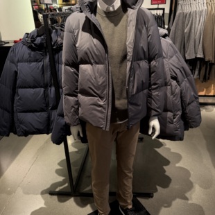Theory 美国代购直邮 男士商务羽绒服 连帽可拆 大码男装