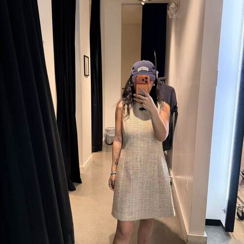 Theory 女士无袖小香风背心连衣裙不退换