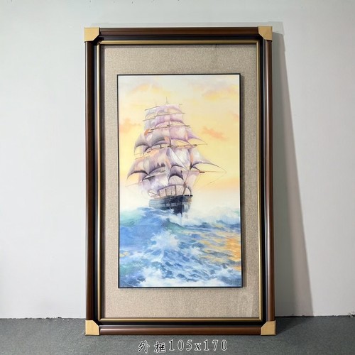 苏州刺绣苏绣一帆风顺挂画装饰画