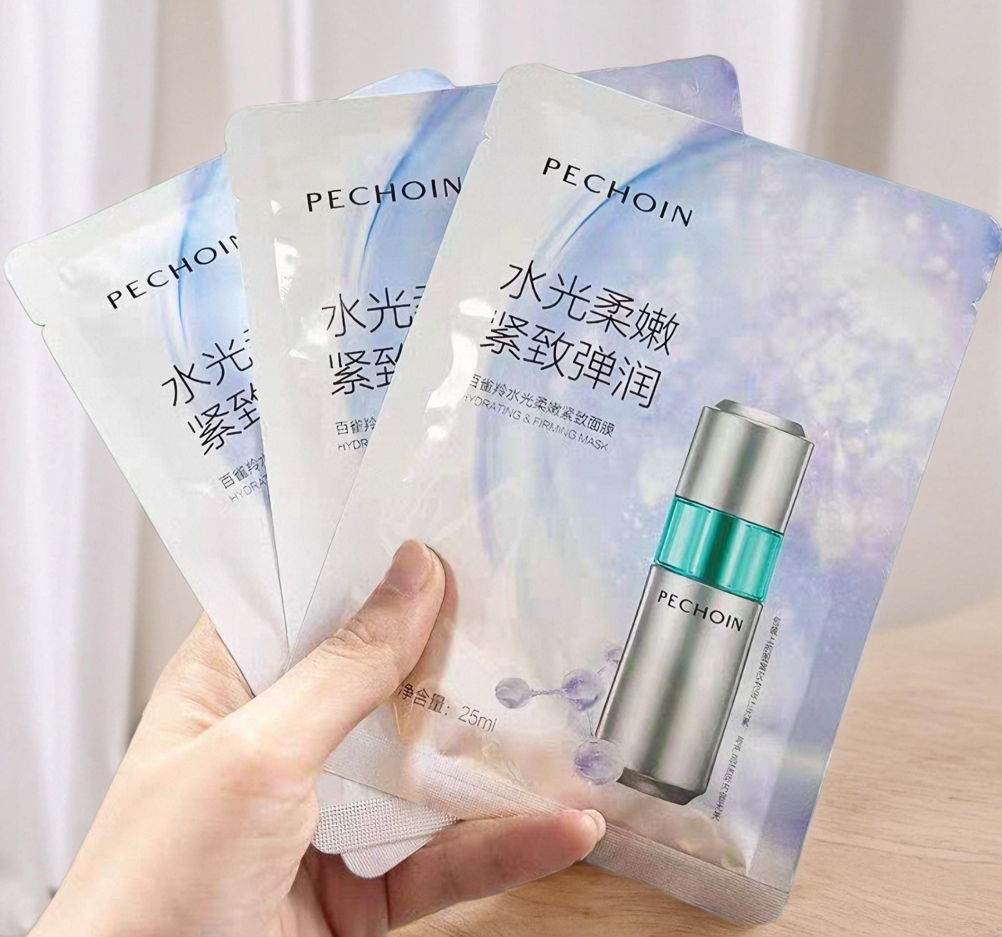 百雀羚水光柔嫩紧致面膜贴补水保湿紧致抗皱提亮肤色超A正品