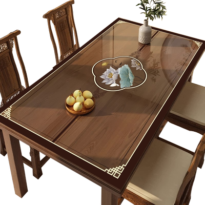 新中式pvc防水防油防刮防烫桌垫