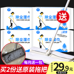 静电除尘纸拖把无尘纸家用一次性拖把纸吸尘纸地板布擦地拖地湿巾