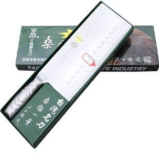 包邮台湾正士作金门不锈钢菜刀 铁柄防粘厨师切刀BK321BK322厨刀