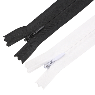 5条黑色拉链裙子裤子拉锁头配件长款连衣裙被套衣服隐形暗链白色