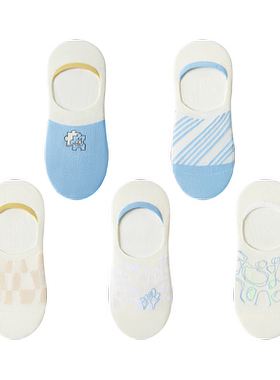 螃蟹秘密女士不掉跟船袜