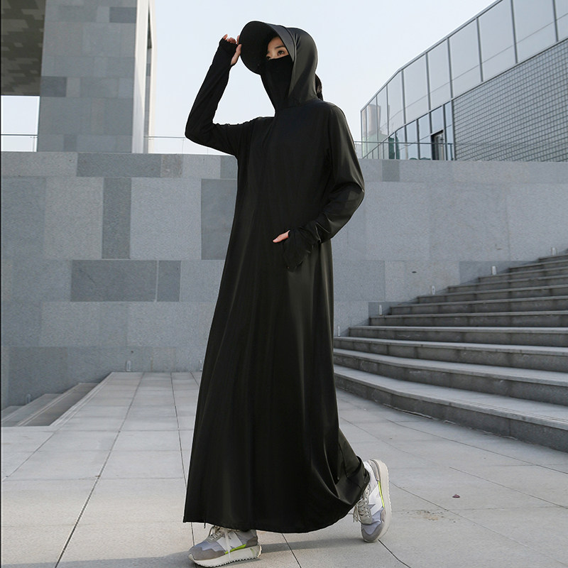 防晒衣女夏季2025年新超长款冰丝防紫外线罩衫薄款全身防晒服外套