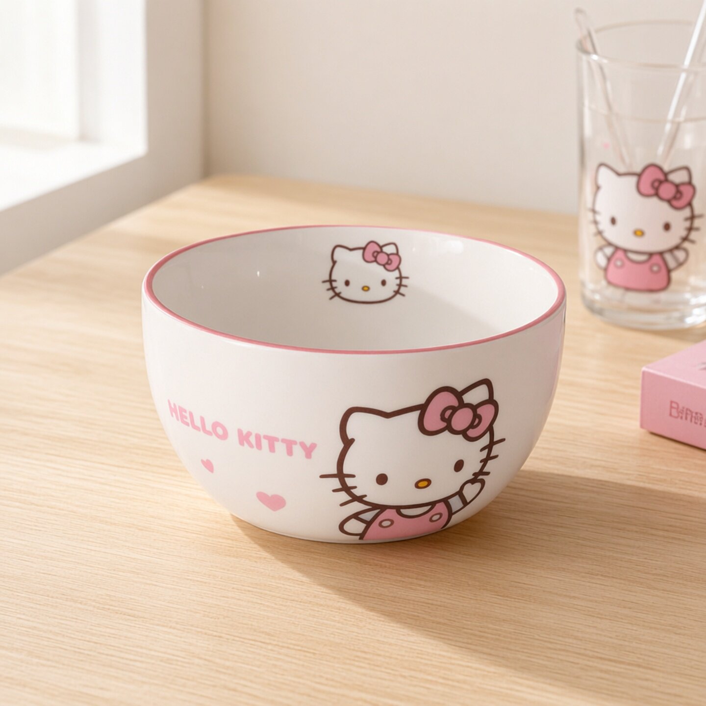 hellokitty可爱碗陶瓷吃饭碗6寸