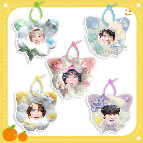 Super Junior李赫宰金希澈毛绒挂件书包手工定制挂饰行李挂牌周边