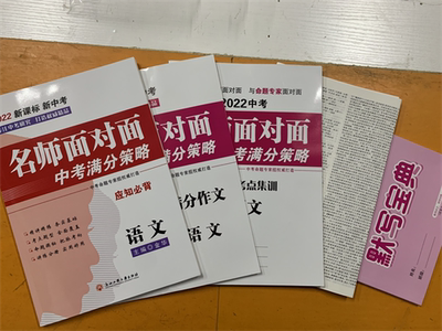2022中考版 名师面对面中考满分策略 中考语文 金华主编 浙江工商大学出版社