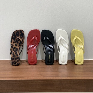 凉拖夹脚人字拖鞋 简约夹趾高跟凉鞋 仙女鞋 外穿2026新款 子夏季 法式