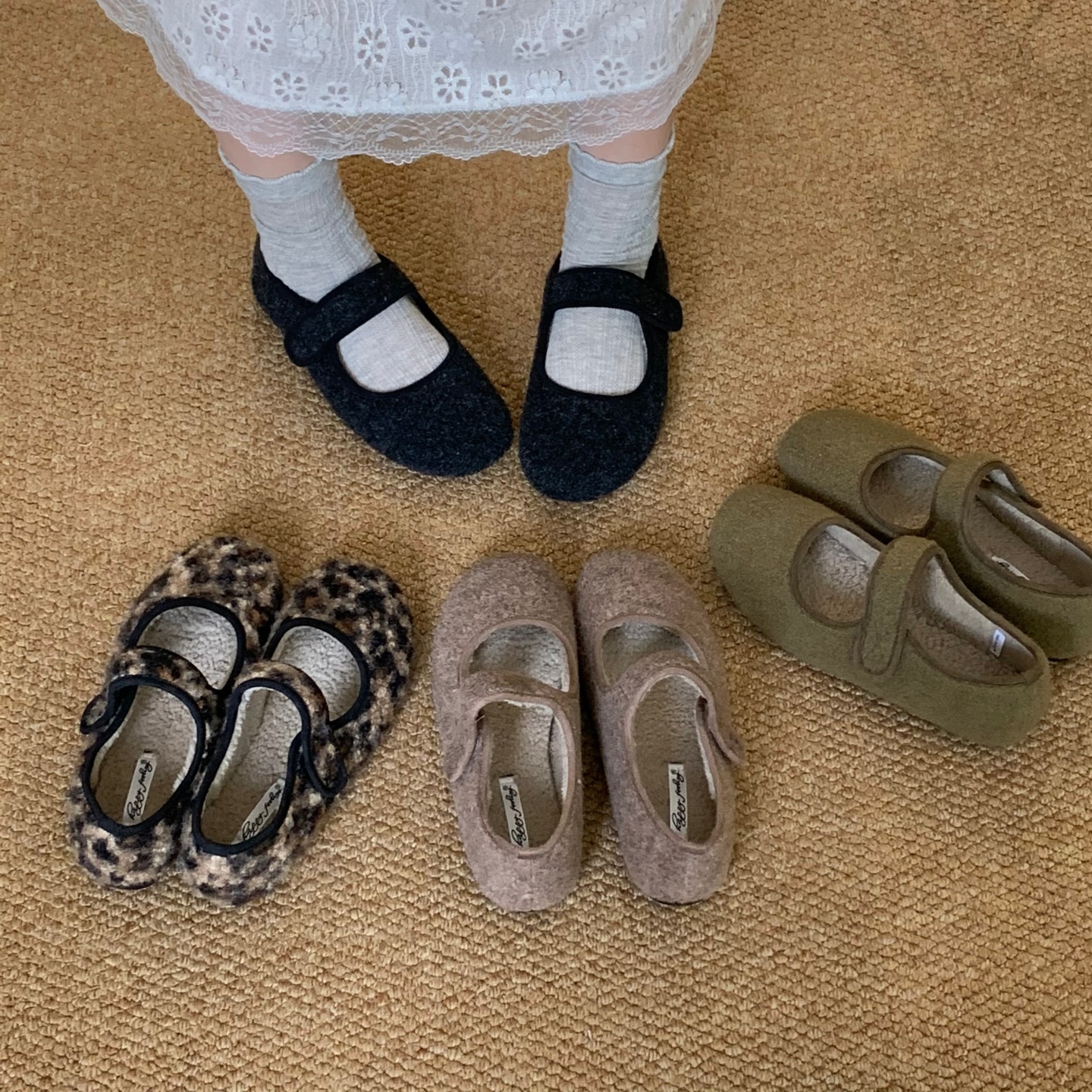 平底秋冬季加绒玛丽珍毛毛鞋女鞋子2025秋冬季保暖棉鞋配裙子单鞋