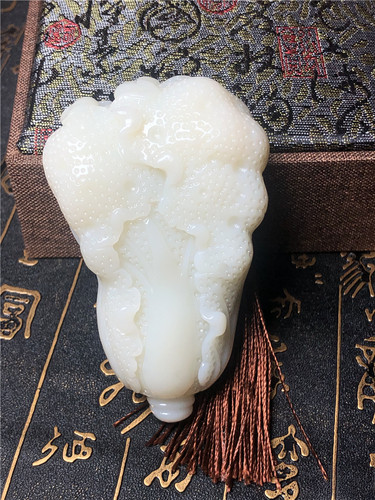 手玩件手把件罗甸玉白菜