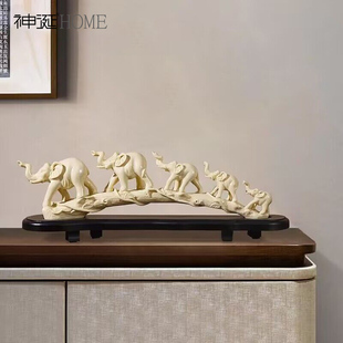 新中式摆件轻奢家居客厅玄关柜酒柜电视柜装饰品办公室博古架摆设