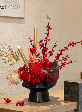 2026新年装饰发财果红果摆件