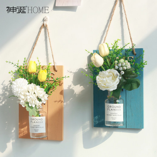 【春暖花开】仿真花壁挂遮丑