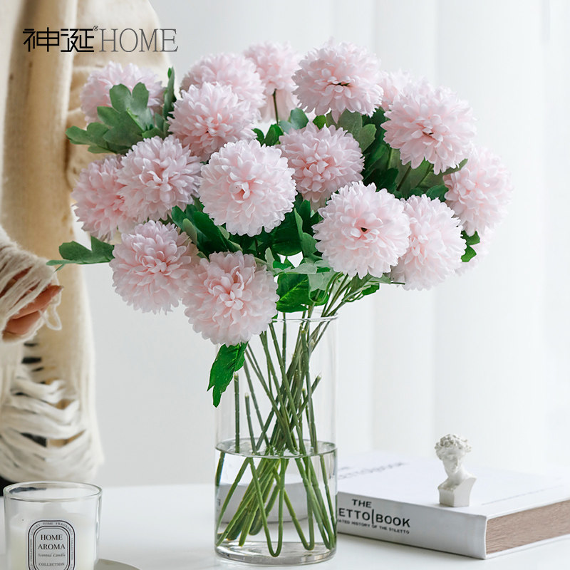 Bó hoa mô phỏng cao, trang trí phòng khách, cắm hoa giả trên bàn ăn, trang trí hoa giả, trang trí bình hoa nhẹ nhàng sang trọng, cắm hoa 	đồ gỗ trang trí handmade	