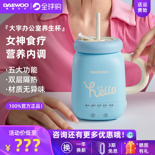 大宇元气养生多功能便携电热水杯