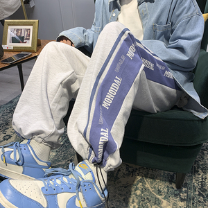 爆！2026春季克莱因蓝字母印花拼接抽绳卫裤 XZ604-KP57-P55控68图片