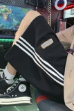 2026夏季自制新款华夫格条纹短裤四色XZ604-KP60-P35控48，男装牛仔裤，星座604