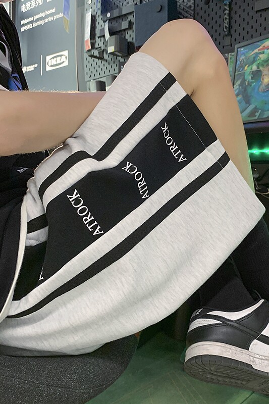 2026夏季新款字母印花条纹拼接针织短裤XZ604-KP61-P35控48,男装牛仔裤,星座604