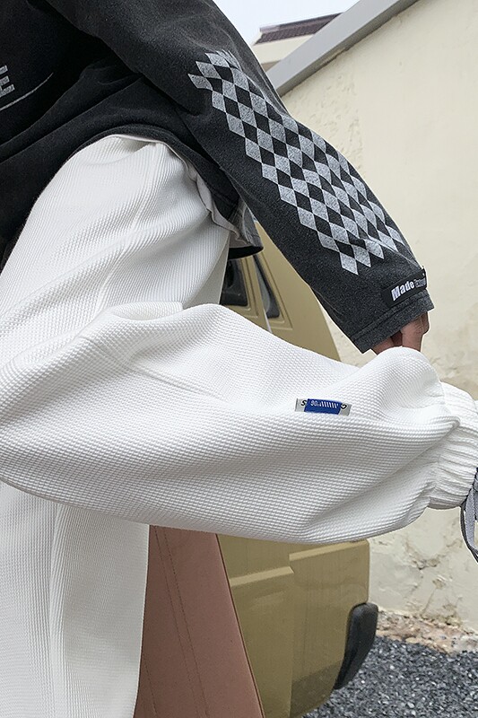 货足！2026春季新款华夫格纯色九分休闲裤XZ604-KP56-P55控68,男装休闲裤,星座604