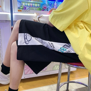 2026夏季涂鸦印花拼接短裤 XZ604-KP16-P30控39图片