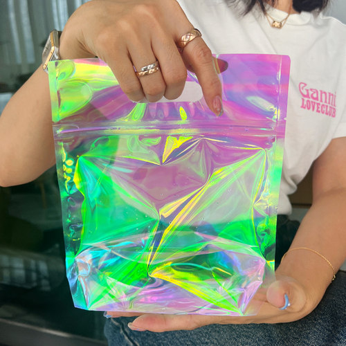 可爱卡通零食礼品包装自封手提袋
