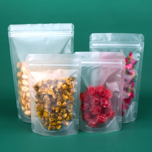 磨砂透明花茶特产食品自立自封袋