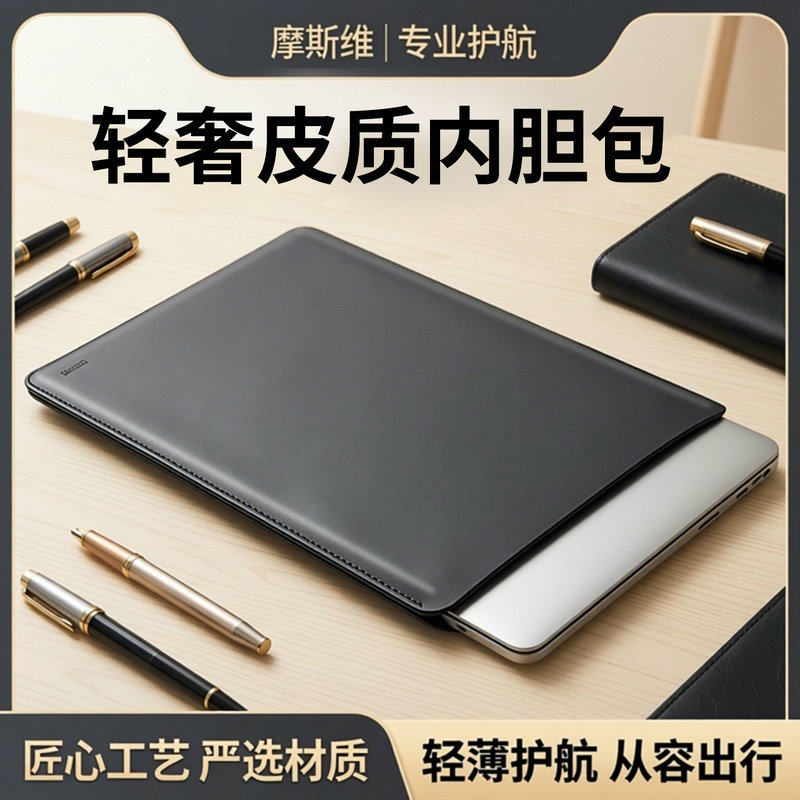 摩斯维 笔记本电脑内胆包适用苹果macbookair13华为matebook14寸联想thinkbook保护套pro16轻薄M3平板15皮套,3C数码配件,笔记本电脑包,淘宝优惠券,粉丝福利购,淘宝优惠卷